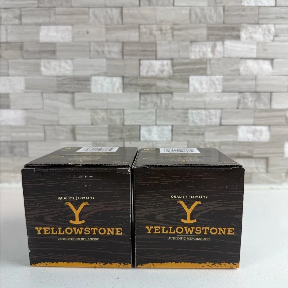 Yellowstone Dutton Ranch Glassware Set‎ of 2 Whiskey Glasses 10 oz